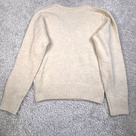 AYR The Cutie BB Sweater V-Neck Ivory - Picture 4 of 14